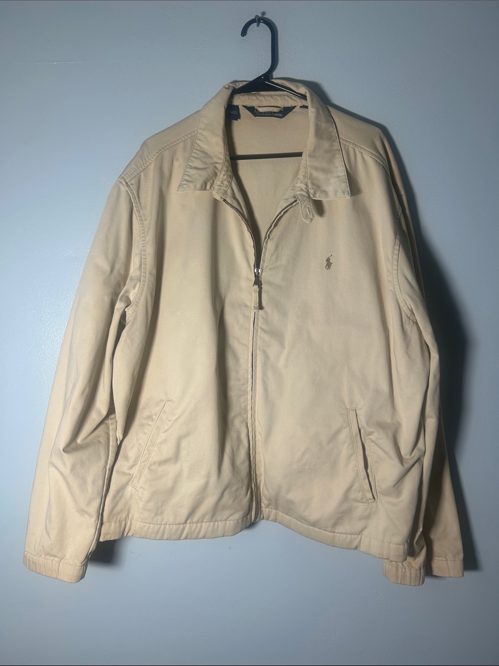 Polo by Ralph Lauren Light Beige Zip Harrington Jacket Vintage